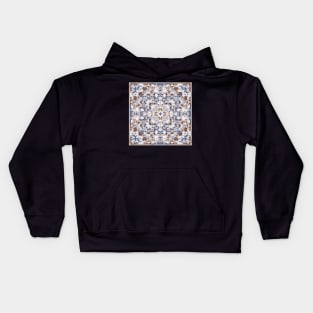 Arabic ornate square pattern Kids Hoodie